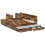 Estructura de Cama de Almacenamiento Roble Ahumado 140x190 cm by , Beds and slatted bases - Ref: Foro24-3335697, Price: 435,4...