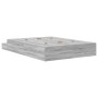 Estructura de Cama con Almacenamiento Gris Sonoma 140x190 cm by , Beds and slatted bases - Ref: Foro24-3335698, Price: 447,62...