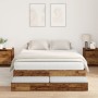 Estructura de Cama de Almacenamiento Madera Vieja 140x190 cm | Foro24.es | Tu tienda online para hogar, jardín y más Foro24.es