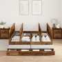 Estructura de Cama de Almacenamiento Madera Vieja 140x190 cm | Foro24.es | Tu tienda online para hogar, jardín y más Foro24.es