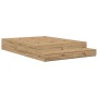 Estructura de cama de almacenamiento Roble Artisan 140x190 cm by , Beds and slatted bases - Ref: Foro24-3335700, Price: 435,4...