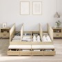 Estructura de Cama de Almacenamiento en Roble Sonoma 135x190 cm | Foro24.es | Tu tienda online para hogar, jardín y más Foro24.es