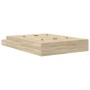 Estructura de Cama de Almacenamiento en Roble Sonoma 135x190 cm | Foro24.es | Tu tienda online para hogar, jardín y más Foro24.es
