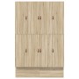 Estructura de Cama de Almacenamiento en Roble Sonoma 135x190 cm | Foro24.es | Tu tienda online para hogar, jardín y más Foro24.es
