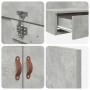 Estructura de Cama de Almacenamiento Gris Concreto 135x190 cm | Foro24.es | Tu tienda online para hogar, jardín y más Foro24.es