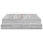 Estructura de Cama de Almacenamiento Gris Sonoma 135x190 cm | Foro24.es | Tu tienda online para hogar, jardín y más Foro24.es