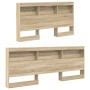 Cama con Estantería Roble Sonoma 140x200 cm Madera Compuesta by , Beds and slatted bases - Ref: Foro24-3335730, Price: 245,81...