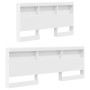 Cama Biblioteca Blanca 150x200 cm Madera Ingenierizada de , Camas y somieres - Ref: Foro24-3335734, Precio: 235,19 €, Descuen...