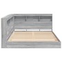 Cama con Estantería Gris Sonoma 150x200 cm Madera Elaborada by , Beds and slatted bases - Ref: Foro24-3335738, Price: 233,93 ...