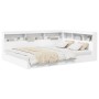 Cama Biblioteca Blanca 160x200 cm Madera Compuesta by , Beds and slatted bases - Ref: Foro24-3335739, Price: 256,76 €, Discou...