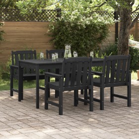 Comprar sillas de comedor jardín 4 pcs Negro