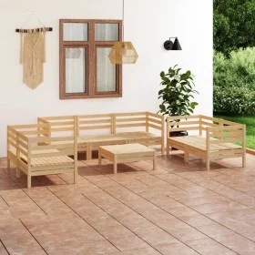 Gartenmöbel-Set 8-teilig aus massivem Kiefernholz von vidaXL, Gartensets - Ref: Foro24-3082597, Preis: 347,00 €, Rabatt: %