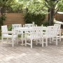 Sillas de Comedor de Jardín 6 pcs Blancas 65.5x55.5x88 cm HDPE, Sillas de Comedor de Jardín 2 pcs Blancas HDPE by , Garden ch...