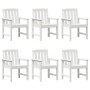 Sillas de Comedor de Jardín 6 pcs Blancas 65.5x55.5x88 cm HDPE, Sillas de Comedor de Jardín 2 pcs Blancas HDPE by , Garden ch...