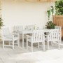 Sillas de Comedor de Jardín 6 pcs Blancas 65.5x55.5x88 cm HDPE, Sillas de Comedor de Jardín 2 pcs Blancas HDPE by , Garden ch...