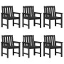 Sillas de Comedor para Jardín  6 pcs Negras 65,5x55,5x88 cm HDPE, Sillas de Comedor para Jardín  2 pcs Negras HDPE | Foro24.es | Tu tienda online para hogar, jardín y más Foro24.es
