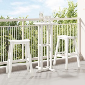 Comprar Conjunto de Bar de Jardín 3 Piezas Blanco