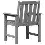 Sillas de Comedor de Jardín 6 pcs Gris Claro 65.5x55.5x88 cm HDPE, Sillas de Comedor de Jardín 2 pcs Gris Claro HDPE de , Sil...