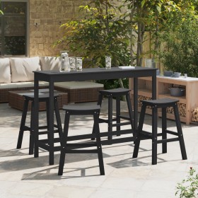 Comprar Taburetes de Bar 6 pcs HDPE Negro