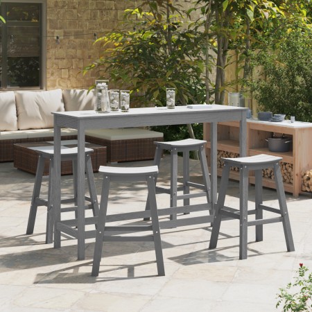 Taburetes de Bar 6 pcs Gris Claro HDPE, Taburetes de Bar 2 pcs Gris Claro HDPE by , Garden tables - Ref: Foro24-3335806, Pric...