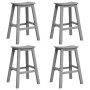 Taburetes de Bar 6 pcs Gris Claro HDPE, Taburetes de Bar 2 pcs Gris Claro HDPE by , Garden tables - Ref: Foro24-3335806, Pric...
