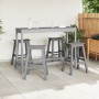Taburetes de Bar 6 pcs Gris Claro HDPE, Taburetes de Bar 2 pcs Gris Claro HDPE by , Garden tables - Ref: Foro24-3335806, Pric...