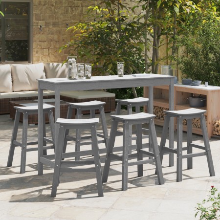 Taburetes de Bar  9 pcs Gris Claro HDPE, Taburetes de Bar  2 pcs Gris Claro HDPE | Foro24.es | Tu tienda online para hogar, jardín y más Foro24.es