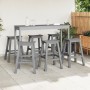 Taburetes de Bar  9 pcs Gris Claro HDPE, Taburetes de Bar  2 pcs Gris Claro HDPE | Foro24.es | Tu tienda online para hogar, jardín y más Foro24.es