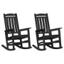 Mecedoras de jardín  2 pcs Negro 70x92x107.5 cm HDPE, Mecedora de jardín  Negra 70x92x108 cm HDPE | Foro24.es | Tu tienda online para hogar, jardín y más Foro24.es