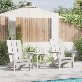 sillas Adirondack plegables 2 pcs Blanco