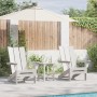 sillas Adirondack plegables 2 pcs Blanco 74.5x80.5x90 cm HDPE, Silla Adirondack plegable Blanca 74.5x80.5x90 cm HDPE by , Gar...