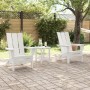 sillas Adirondack plegables 2 pcs Blanco 74.5x80.5x90 cm HDPE, Silla Adirondack plegable Blanca 74.5x80.5x90 cm HDPE by , Gar...