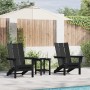 Sillas Adirondack Plegables  2 pcs Negra 74.5x80.5x90 cm HDPE, Silla Adirondack Plegable Negra  74.5x80.5x90 cm HDPE | Foro24.es | Tu tienda online para hogar, jardín y más Foro24.es