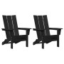 Sillas Adirondack Plegables  2 pcs Negra 74.5x80.5x90 cm HDPE, Silla Adirondack Plegable Negra  74.5x80.5x90 cm HDPE | Foro24.es | Tu tienda online para hogar, jardín y más Foro24.es