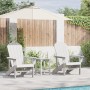 Sillas Adirondack 2 pcs Blanco 74x82x90 cm HDPE, Silla Adirondack Blanca 74x82x91 cm HDPE by , Garden chairs - Ref: Foro24-33...