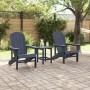 Sillas Adirondack 2 pcs Azul Marino 74x82x90 cm HDPE, Silla Adirondack Azul Marino 74x82x91 cm HDPE von , Gartenstühle - Ref:...