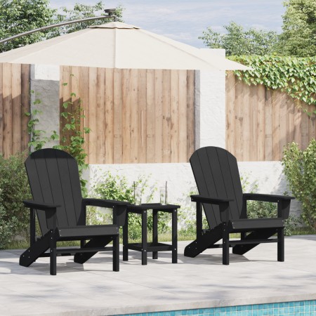 Sillas Adirondack 2 pcs Negra 74x82x90 cm HDPE,  Silla Adirondack Negra 74x82x91 cm HDPE | Foro24.es | Tu tienda online para hogar, jardín y más Foro24.es