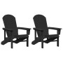 Sillas Adirondack 2 pcs Negra 74x82x90 cm HDPE,  Silla Adirondack Negra 74x82x91 cm HDPE | Foro24.es | Tu tienda online para hogar, jardín y más Foro24.es