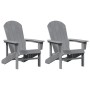 Sillas Adirondack  2 pcs Gris Claro 74x82x90 cm HDPE, Silla Adirondack  Gris Claro 74x82x91 cm HDPE | Foro24.es | Tu tienda online para hogar, jardín y más Foro24.es