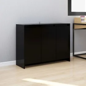 Schwarzes Sperrholz-Sideboard 102x33x75 cm von vidaXL, Sideboards - Ref: Foro24-809774, Preis: 86,68 €, Rabatt: %