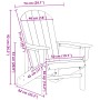 Sillas Adirondack  2 pcs Gris Claro 74x82x90 cm HDPE, Silla Adirondack  Gris Claro 74x82x91 cm HDPE | Foro24.es | Tu tienda online para hogar, jardín y más Foro24.es