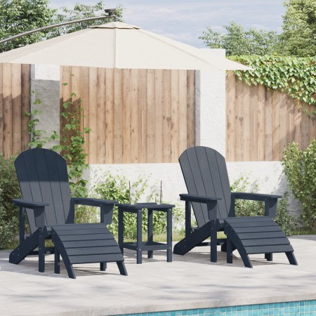Sillas Adirondack de  con reposapiés 2 pcs Azul Marino HDPE, Silla Adirondack de  con reposapiés Azul Marino HDPE | Foro24.es | Tu tienda online para hogar, jardín y más Foro24.es