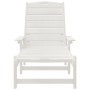 Tumbonas 2 pcs Blancas 162x53x98.5 cm HDPE, Tumbona Blanca 53x162x98.5 cm HDPE by , Garden chairs - Ref: Foro24-3335850, Pric...