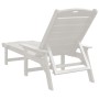 Tumbonas 2 pcs Blancas 162x53x98.5 cm HDPE, Tumbona Blanca 53x162x98.5 cm HDPE by , Garden chairs - Ref: Foro24-3335850, Pric...