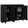Aparador de madera contrachapada negro 102x33x75 cm de vidaXL, Aparadores - Ref: Foro24-809774, Precio: 90,58 €, Descuento: %