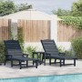 Tumbonas  2 pcs Azul Marino 162x53x98.5 cm HDPE, Tumbona  Azul Marino 53x162x98.5 cm HDPE | Foro24.es | Tu tienda online para hogar, jardín y más Foro24.es