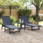 Tumbonas  2 pcs Azul Marino 162x53x98.5 cm HDPE, Tumbona  Azul Marino 53x162x98.5 cm HDPE | Foro24.es | Tu tienda online para hogar, jardín y más Foro24.es