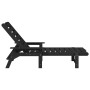 Tumbonas 2 pcs Negra 162x53x98,5 cm HDPE,  Tumbona Negra 53x162x98,5 cm HDPE | Foro24.es | Tu tienda online para hogar, jardín y más Foro24.es