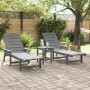 Tumbonas  2 pcs Gris Claro 162x53x98.5 cm HDPE, Tumbona  Gris Claro 53x162x98.5 cm HDPE | Foro24.es | Tu tienda online para hogar, jardín y más Foro24.es