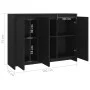 Schwarzes Sperrholz-Sideboard 102x33x75 cm von vidaXL, Sideboards - Ref: Foro24-809774, Preis: 86,68 €, Rabatt: %